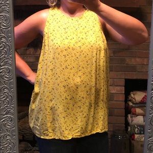 Old Navy XL high neck tank YELLOW